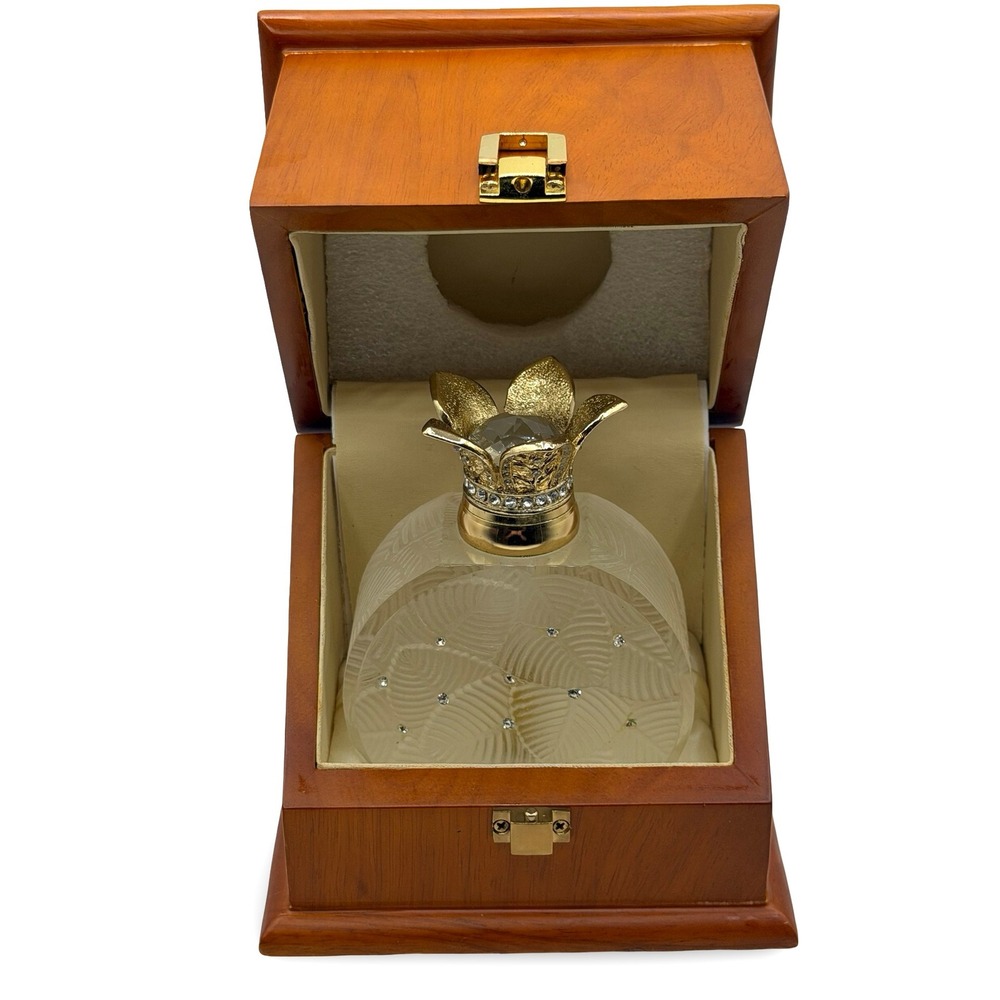 Junaid Jamshed Empty Perfume Bottle 12ml Januna Frosted Glass Wood Box Bahrain
